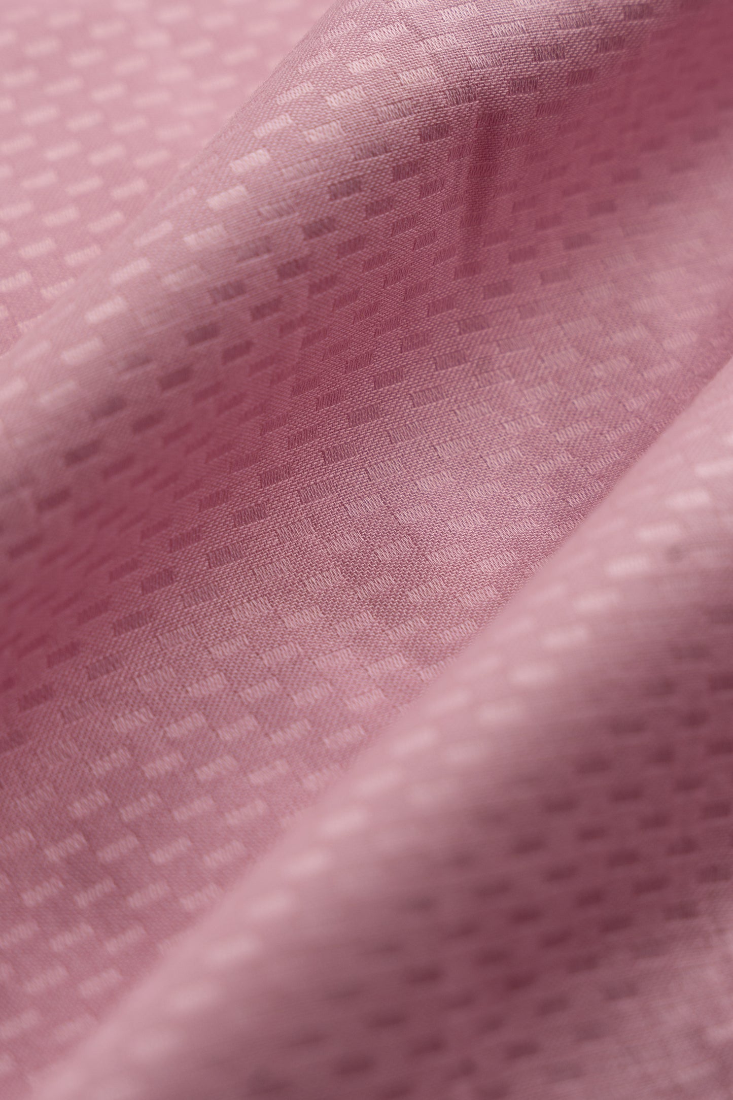 Men’s Pink Dobby Textured Satin Slim Fit Shirt