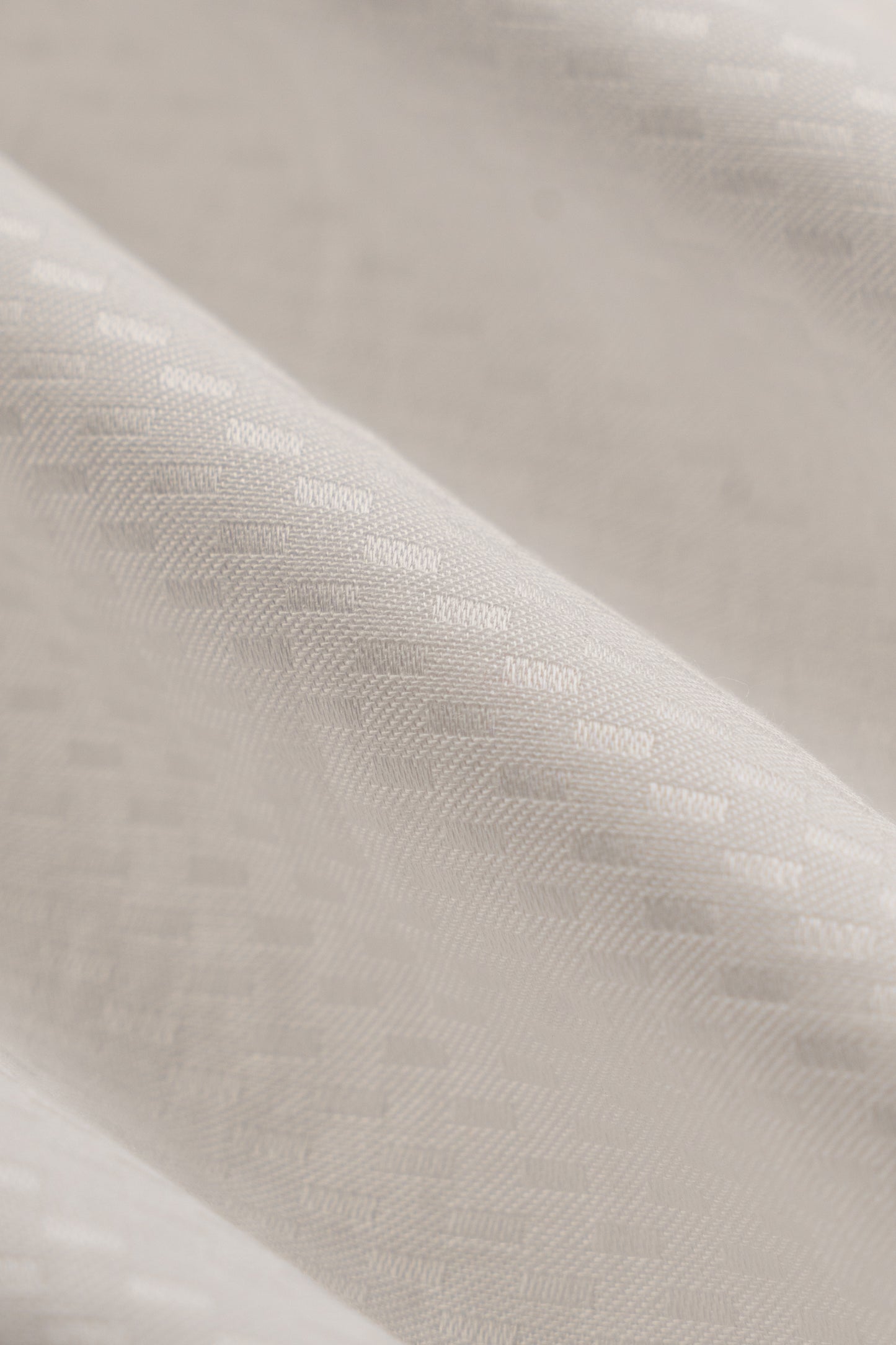 Men’s White Dobby Textured Satin Slim Fit Shirt