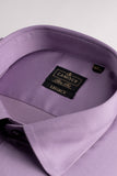 Men’s Lavender Lycra Satin Slim Fit Shirt