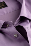 Men’s Lavender Lycra Satin Slim Fit Shirt