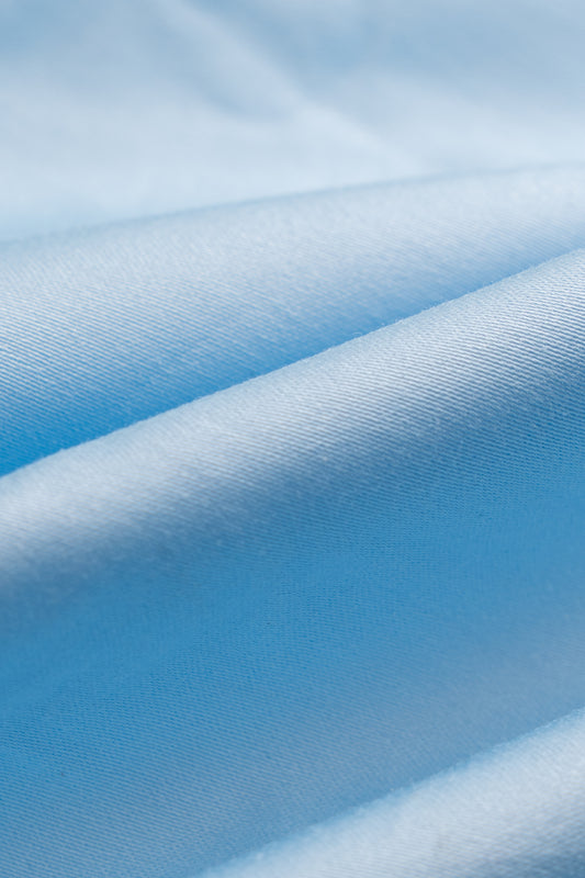 Men’s Sky Blue Lycra Satin Slim Fit Shirt