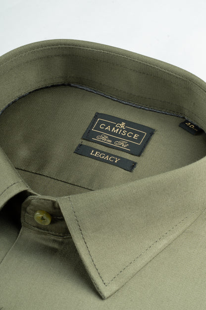 Men’s Mehendi Charm Textured Cotton Slim Fit Shirt