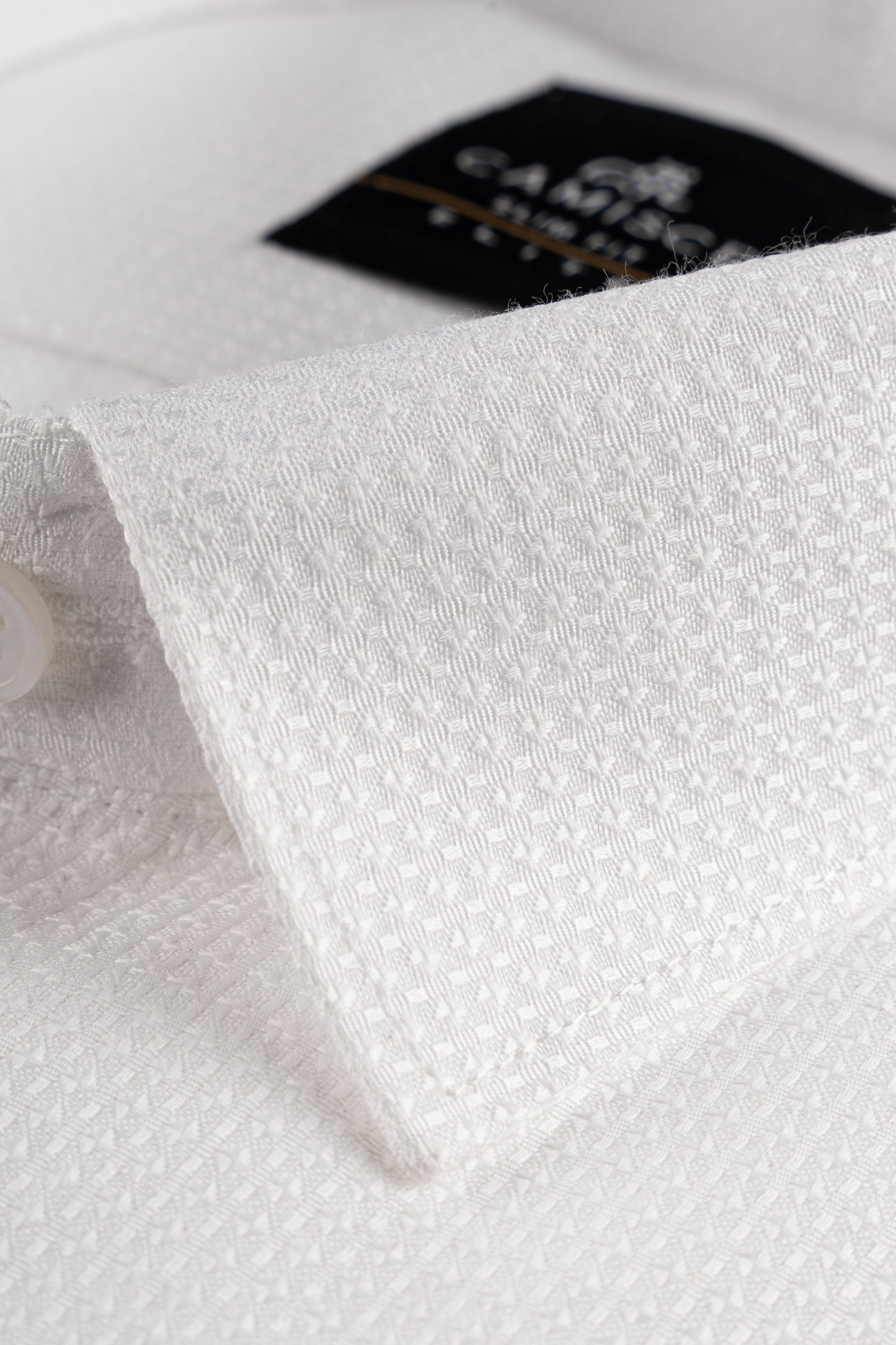 Men’s Regal White Dobby Weave Slim Fit Shirt