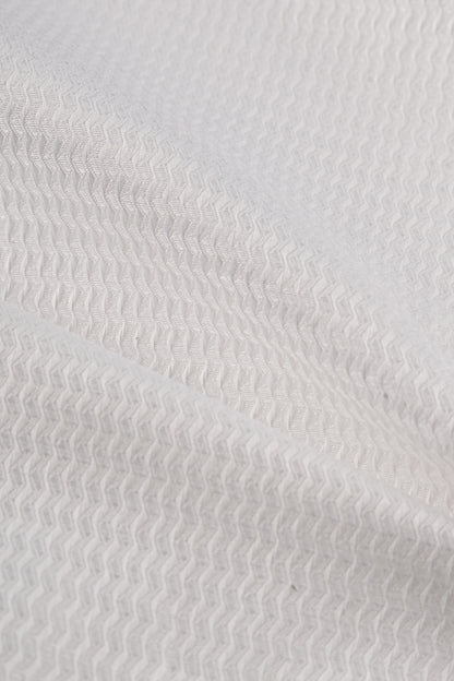 Men’s Premium White Dobby Texture Slim Fit Shirt