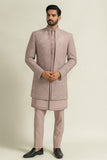 Men's Onion Diamond Embroidered 3-Piece Jodhpuri Set