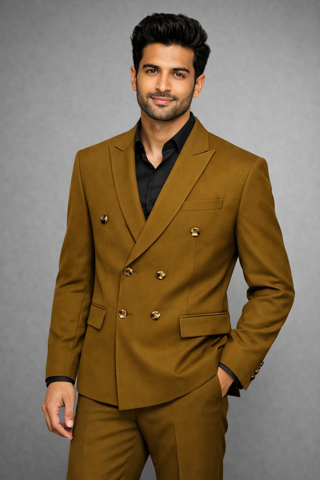 Double Breasted 2 Piece Suit