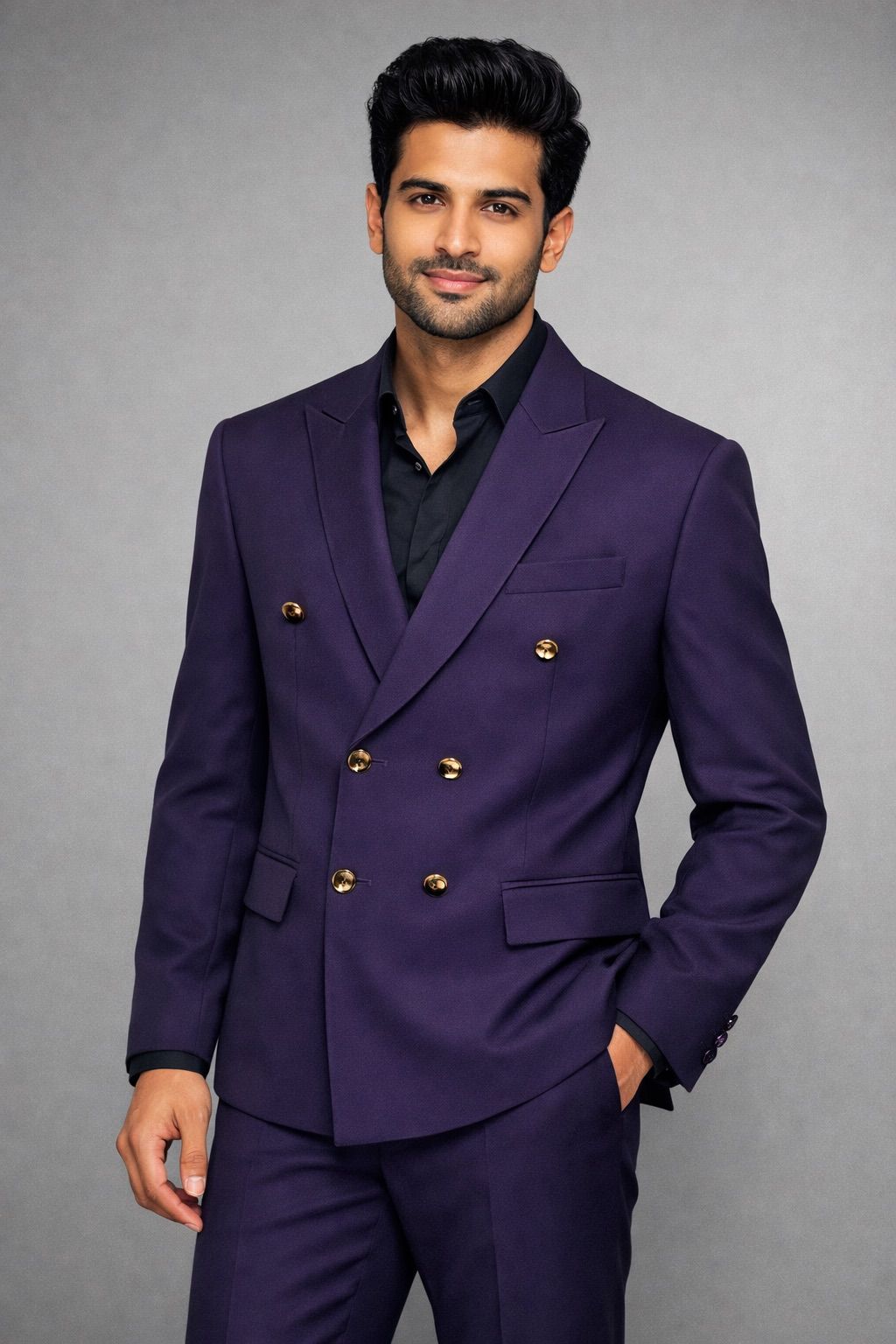 Double Breasted 2 Piece Suit
