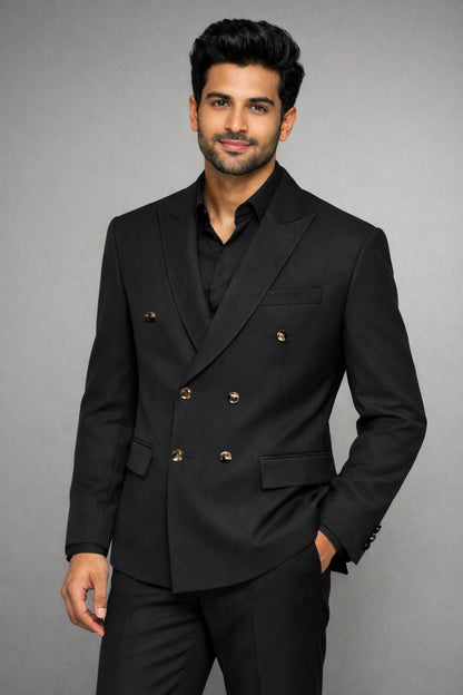Double Breasted 2 Piece Suit
