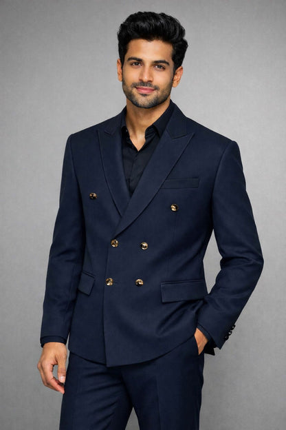 Double Breasted 2 Piece Suit