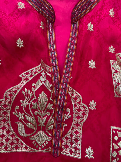 Multicolour Position Print Kurta Set