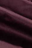 Men’s Plum Brown Satin Slim Fit Shirt