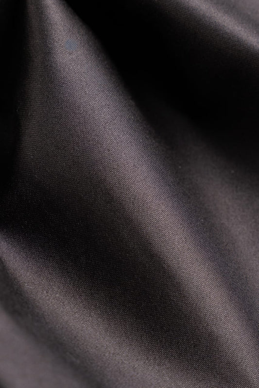 Men’s Black Satin Slim Fit Shirt