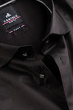Men’s Black Satin Slim Fit Shirt