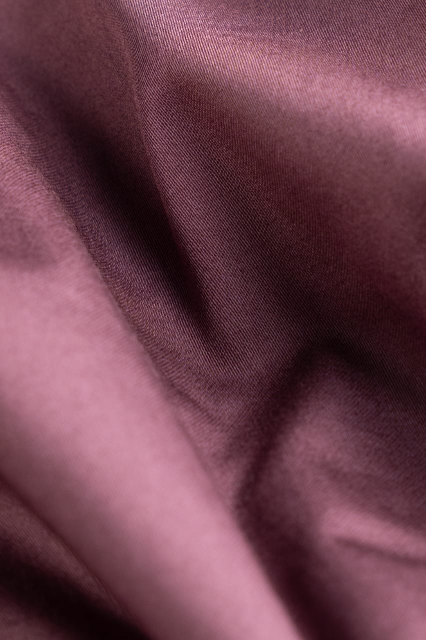 Men’s Maroon Brown Satin Slim Fit Shirt