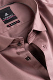 Men’s Dusty Rose Satin Slim Fit Shirt