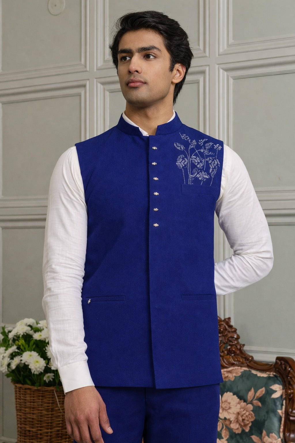 Modi Jacket with Hotfix Butta Detailing