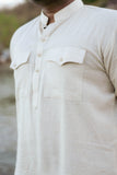 Classic Linen Blend Pathani Suit for Men