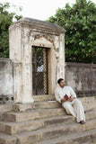 Classic Linen Blend Pathani Suit for Men