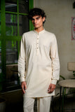 Men's Linen 5 Blend Short Kurta Set