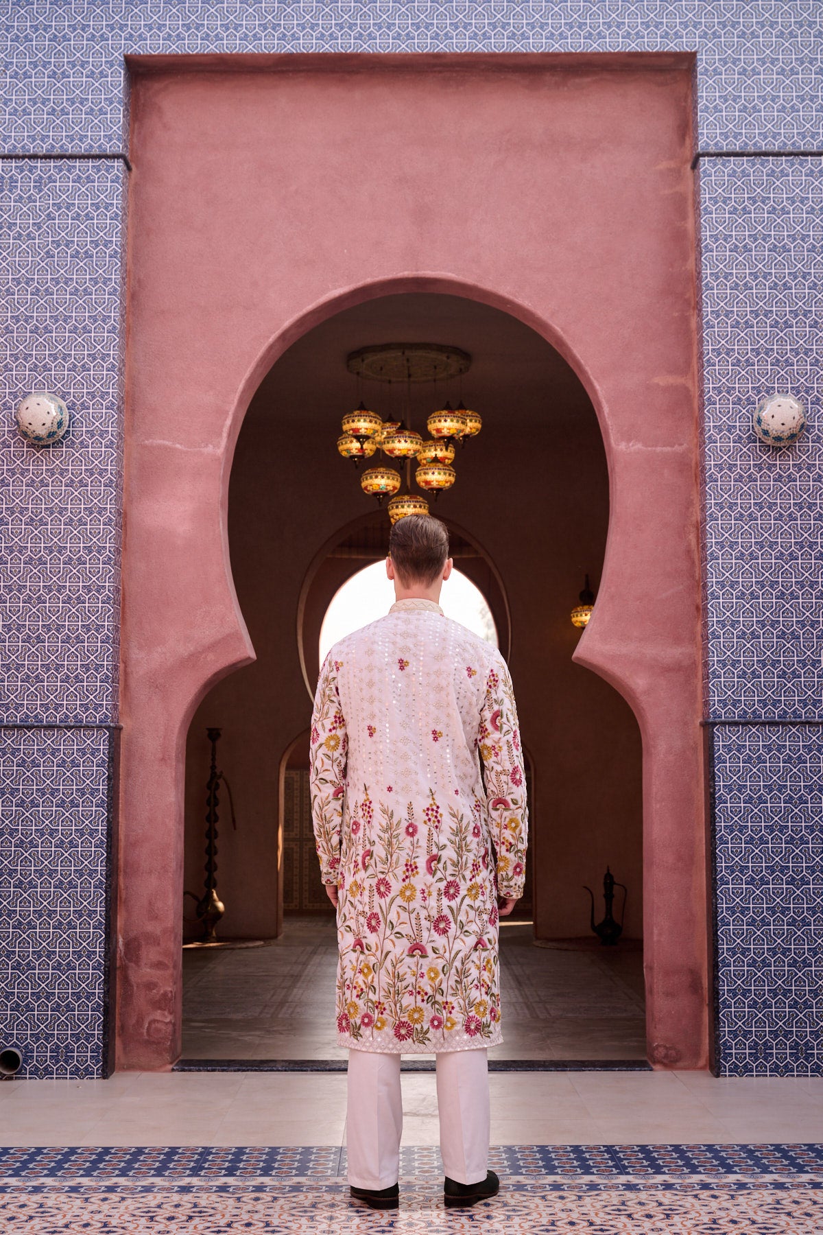 Off White Festive Kurta Set