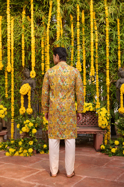 Yellow Festive Kurta Set