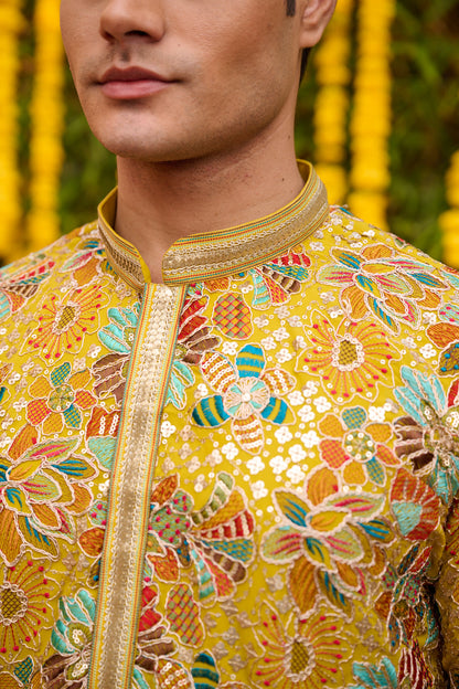 Yellow Festive Kurta Set