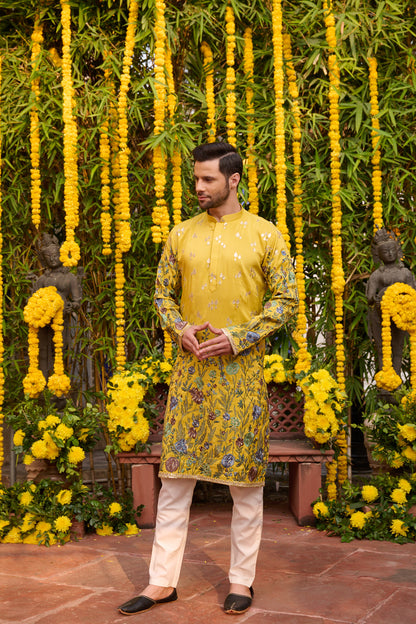 Yellow Festive Kurta Set