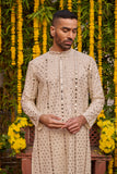Off White Festive Kurta set