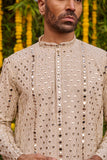 Off White Festive Kurta set