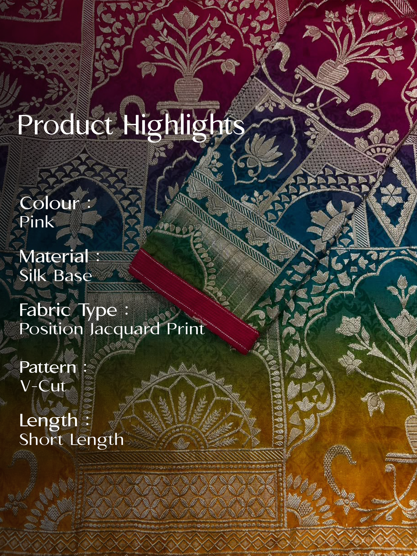 Multicolour Position Print Kurta Set