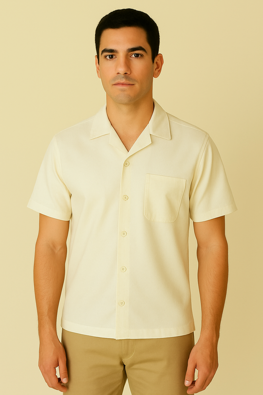 Regular Fit Cream Shirt