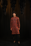 Multicolour Threadwork Embroidery kurta Set